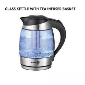 Glass Kettle With Tea Infuser Basket H160