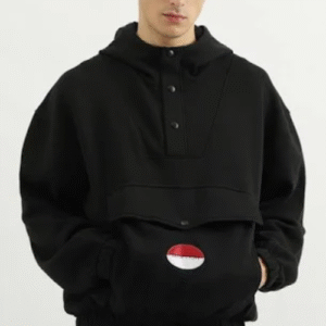 UCB Men Full Sleeve Solid Hooded Sweatshirt