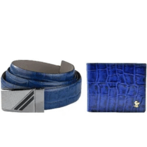 Leather Talks Genuine Leather Wallet‑Belt Set