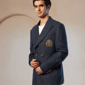 Pacho X Crest Logo Double Breasted Jacket