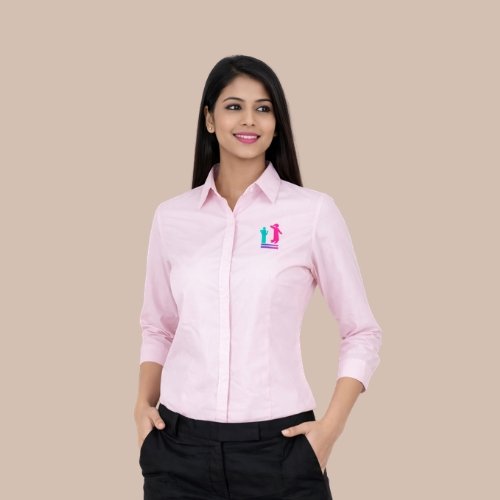 Chic Pink Women’s Office Shirt