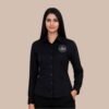 Dark Grey Fil-à-Fil Women’s Formal Shirt