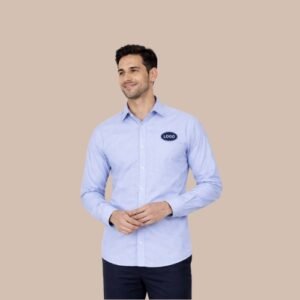 Drizzle Blue Fil-à-Fil Shirt
