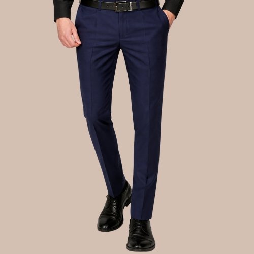Navy Blue Shirt in PC Suiting Fabric