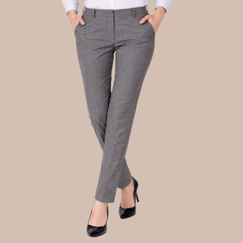 Classic Grey Women’s Formal Trousers