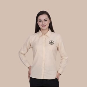 Elegant Beige Women’s Office Shirt