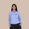 Refined Blue Fil-à-Fil Women’s Shirt