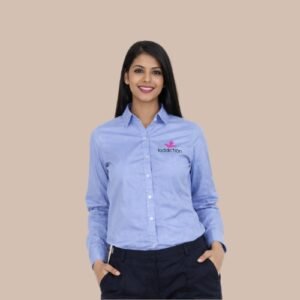 Refined Blue Fil-à-Fil Women’s Shirt